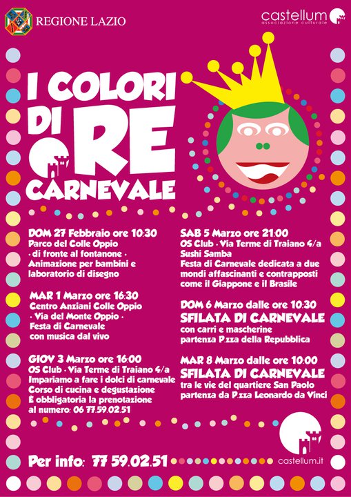 I Colori di Re Carnevale 2011 iniziative